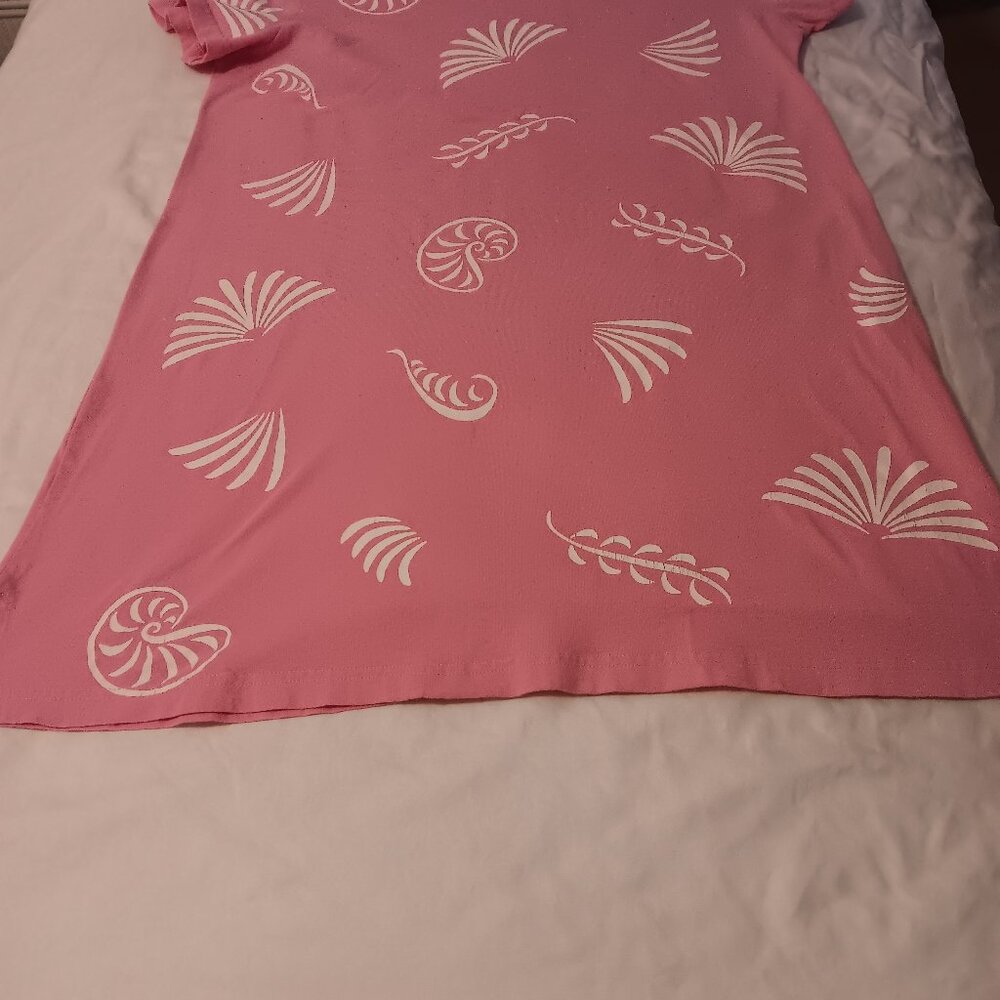 M Mac Pink Dress XL Palm design